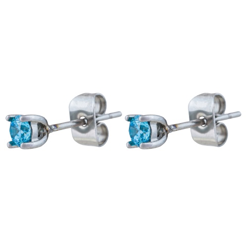 Пусеты Fiore Luna BLUE, AE03187-3A BL/S фото 3